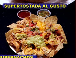 A platter of George's super nachos